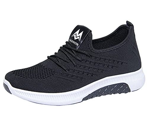 205 Mis Pedidos Pendientes De Entrega Zapatillas Deportivas de Malla para Correr al Libre para Mujer, Zapatillas de Ocio Transpirables, Zapatillas de Zapatillas Mujer Correr (Black, 37)