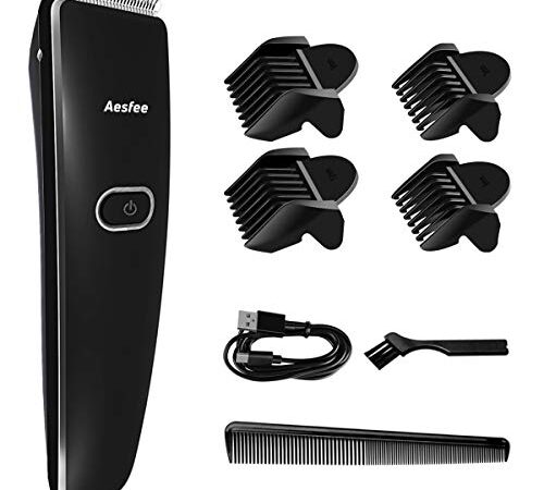 Cortapelos Profesional Hombre Cortadora de Pelo Eléctrico con Cuchillas de Acero Inoxidable, Cortapelo de Barba Maquina Cortar Pelo Recargable Recortadora de Pelos for Hombres