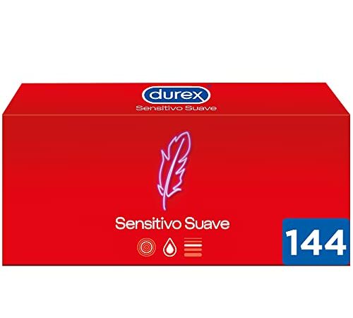 Durex Preservativos Sensitivo Suave para Mayor Sensibilidad - Pack Ahorro 144 condones