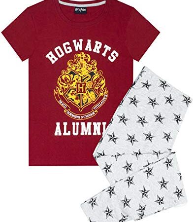 HARRY POTTER Pijamas Mujer Hogwarts Alumni Top & Bottoms PJ X-Large