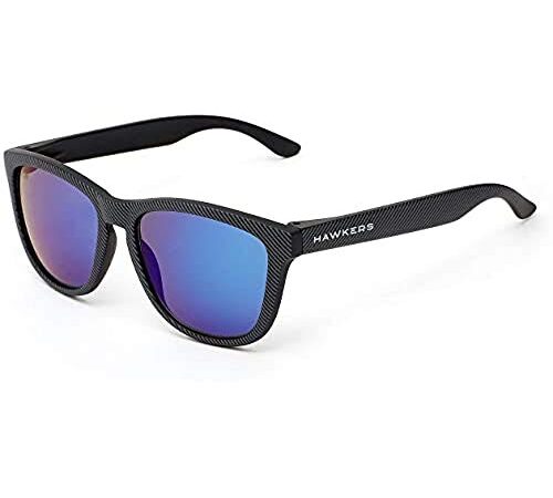 HAWKERS CARBON ONE Gafas de sol, Unisex Adulto, Carbono / Azul Polarizado, Talla única