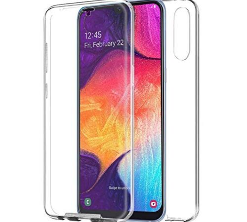 iGlobalmarket Funda para Samsung Galaxy A50 - Carcasa Completa [360] de [Silicona] para móvil - (Transparente Frontal + Trasera)