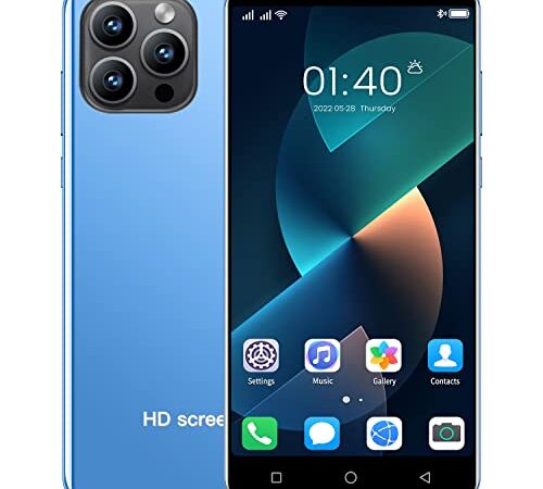 MsMga Smartphone, 4.7" IPS Display, Android Mobile Phone, 4GB ROM (UP To 32GB), Dual SIM, Dual Camera, Cheap 3G Cellphone (i13mini-Blue)