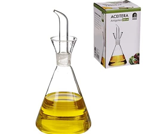 Nahuel Home dcasa-Aceitera antigoteo Cristal 250 CC en Caja, 250ml