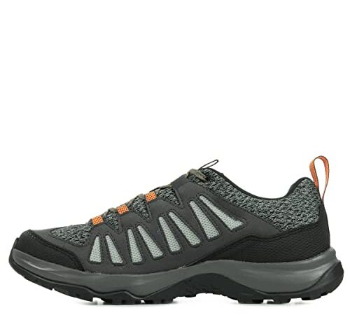 SALOMON Shoes EOS Aero, Zapatillas de Trekking Hombre, Castor Gray/Magnet/Vibrant Orange, 44 EU