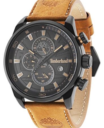 Timberland Reloj Cronógrafo para Hombre de Cuarzo con Correa en Cuero TBL14816JLB.02