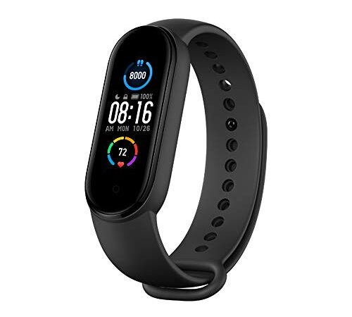 Xiaomi Band 4 Fitness Tracker 0.95 Pulgadas Color AMOLED Pantalla Monitor de Ritmo Cardíaco 50M Rastreador de Actividad Resistente al Agua Pulsera Inteligente 2019 Negro, e-Commerce, 21.6 mm