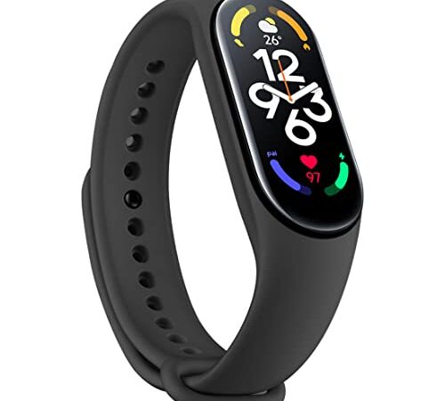 Xiaomi Mi Band 7 Monitores de Actividad, 1.62'' Pantalla AMOLED 120 Modos de Entrenamiento, Resistente al Agua 5 ATM, Monitorización de Frecuencia, App Mi Fit