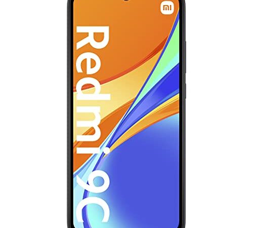 Xiaomi Redmi 9C - Smartphone con Pantalla HD+ de 6.53" DotDrop (4GB+128 GB, Triple cámara trasera de 13MP con IA, MediaTek Helio G35, Batería de 5000 mAh, 10 W de carga rápida), Gris [Ver. ES/IT]