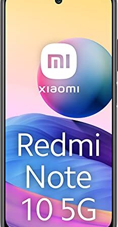 Xiaomi Redmi Note 10 5G (Pantalla 6.5” 90Hz AdaptiveSync DotDisplay, 4GB+64GB, Triple Cámara 48MP, MediaTek Dimensity 700, 5G, 5000mah con carga 22,5W) Gris [Versión Española]