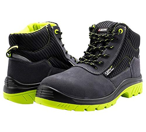 Bellota Zapato de seguridad, Color Negro Verde, 43 EU