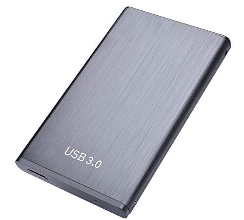 Disco Duro Externo 2tb Portátil 2.5", USB3.0 SATA HDD Almacenamiento para PC, Mac, MacBook, Chromebook, Xbox (2tb, Negro)