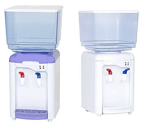 DISPENSADOR DE Agua ELECTRICO LIQUIDOS 7 litros 2 GRIFOS Frio Y del Tiempo 7L (Morado)