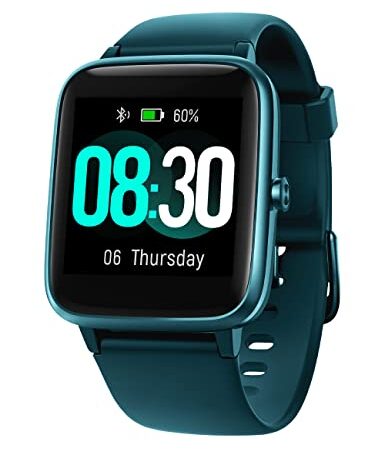 GRV Smartwatch, Pulsera Actividad Inteligente IP68 Impermeable Reloj Inteligente Mujer Hombre con Pulsómetro Monitor de Sueño Podómetro Notificación de Mensajes Reloj Deportivo (Verde)