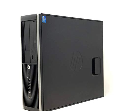 HP Elite 8300 - Ordenador de sobremesa (Intel Core i7-3770, 16GB de RAM, Disco SSD 240GB + 500GB HDD, Lector DVD, Grafica 2GB, WiFi PCI, Windows 10 Pro ES 64) - Negro (Reacondicionado)