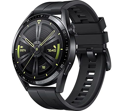 HUAWEI Watch GT 3 46mm Smartwatch, Reloj deportivo, Reloj con monitorización SpO2, Reloj con pantalla grande, Reloj entrenamiento, Reloj inteligente, Negro