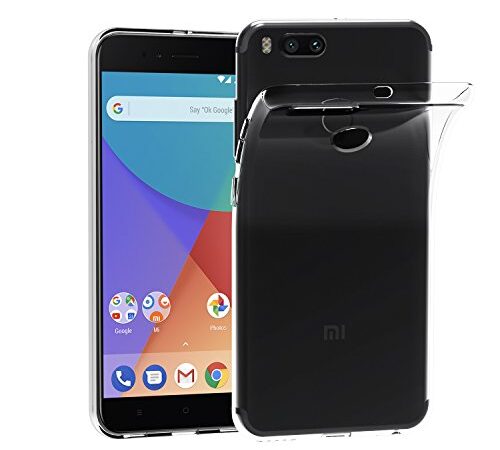 ivoler Funda Carcasa Gel Transparente para Xiaomi Mi A1 / Xiaomi Mi 5X, Ultra Fina 0,33mm, Silicona TPU de Alta Resistencia y Flexibilidad