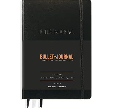 LEUCHTTURM1917 (363572) Bullet Journal Edition 2 Medium (A5), Negro