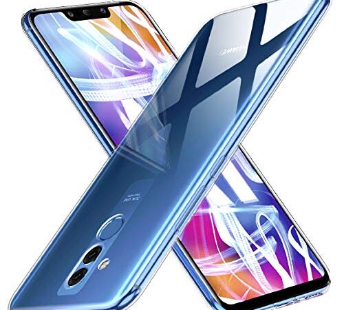 Peakally Funda Huawei Mate 20 Lite, Transparente Silicona Funda para Huawei Mate 20 Lite Carcasa Flexible Claro Ligero TPU Fundas [Antideslizante] [Resistente a arañazos] -Transparente