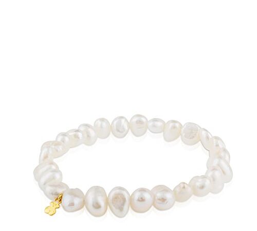 Pulsera TOUS Sweet Dolls en oro amarillo de 18kt y perlas barrocas de 0,8 cm