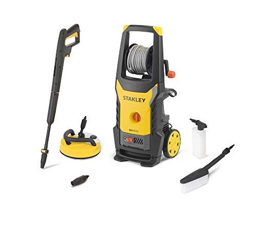 Stanley Hidrolimpiadora de Alta Presión con Patio Cleaner Deluxe y Cepillo Fijo SXPW22PE (2200 W, 150 bar, 440 l/h)