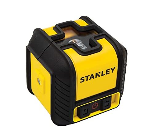 STANLEY STHT77498-1 Rojo Cubix - Nivel Láser de Líneas Cruzadas, 12m de Alcance, Autonivelante