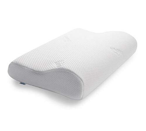 TEMPUR Original Almohada Cervical viscoelástica, Almohada ergonómica para Personas Que Duermen Boca Arriba, M (50 x 31 x 10/7 cm)