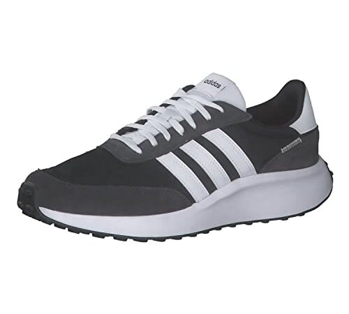 Adidas Run 70s, Sneaker Hombre, Core Black/FTWR White/Carbon, 42 EU