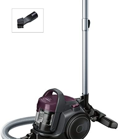 Bosch BGC05AAA1 GS05 Cleannn Serie | 2 Aspirador sin bolsa, 700 W, color violeta y gris, 314 x 268 x 381 mm