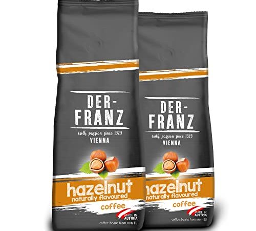 DER-FRANZ - Café aromatizado con avellana natural, molido, 500 g (paquete de 2)