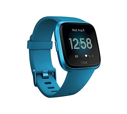 Fitbit Versa Lite - Reloj Deportivo Smartwatch, Adultos Unisex, Azul Marino/Aluminio, Talla única