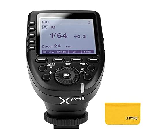 Godox XPro-S 2.4G TTL Wirless X System inalámbrico Disparador Flash Alta Velocidad con Gran Transmisor LCD Pantalla para Cámara Sony