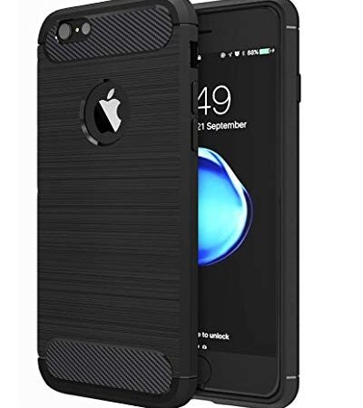 HUSHCO Funda iPhone 8 iPhone 7, Anti Choques y Antigolpes, Full Negro