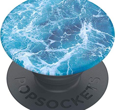 PopSockets: PopGrip Basic - Soporte y Agarre para Teléfonos Móviles y Tablets [Top No Intercambiable] - Ocean From Air