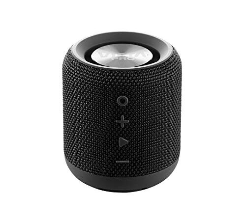 Vieta Pro Easy - Altavoz inalámbrico (True Wireless Bluetooth, Radio FM, Reproductor USB, auxiliar, micrófono integrado, resistencia al agua IPX6, batería de 12 horas) negro