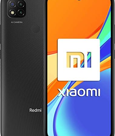 Xiaomi Redmi 9C NFC-Smartphone de 6.53" HD+ (3GB+64GB, 3x cámara trasera de 13MP con IA, MediaTek Helio G35, Batería 5000 mAh, 10 W carga rápida), Gris