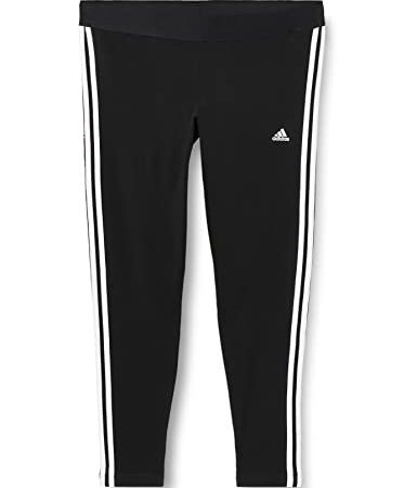 adidas W 3S Leg Leggings, Womens, Black/White, Medium