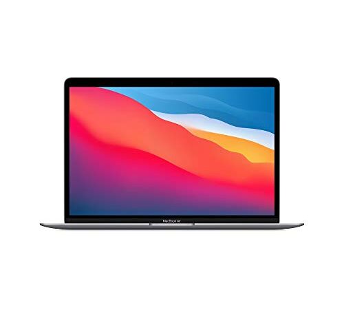 Apple MacBook Air (de 13 polegadas, Processador M1 da com CPU 8‑Core e GPU 7‑Core, 8 GB RAM, 256 GB SSD) - Cinzento sideral (novembro 2020)