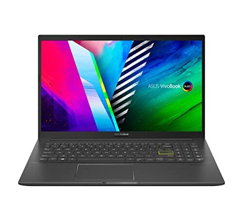 ASUS VivoBook 15 OLED K513EA - Portátil 15.6" Full HD (Intel Core i5-1135G7, 12GB RAM, 512GB SSD, Iris Xe Graphics, Windows 11) Color Negro - Teclado QWERTY español