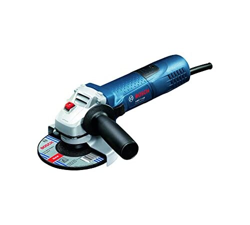 Bosch Professional GWS 7-125 - Amoladora angular sin disco, Color Azul (720W, 11000 rpm)