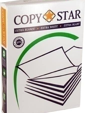 COPYSTAR - Paquete de Folios A4 de 80gr. Papel Multiusos Blanco para Fotocopiadora e Impresora Multifunción. Pack de 500 Hojas Blancas Din A4. Material Escolar y de Oficina.