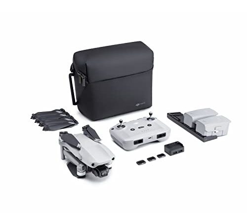 DJI Mavic Air 2 Combo Fly More y Care Bundle, Drone, Cámara 48 MP 4K, Estabilizador de 3 Ejes, 34 min de Vuelo, Sin Tarjeta, Con Care Refresh, Color Gris