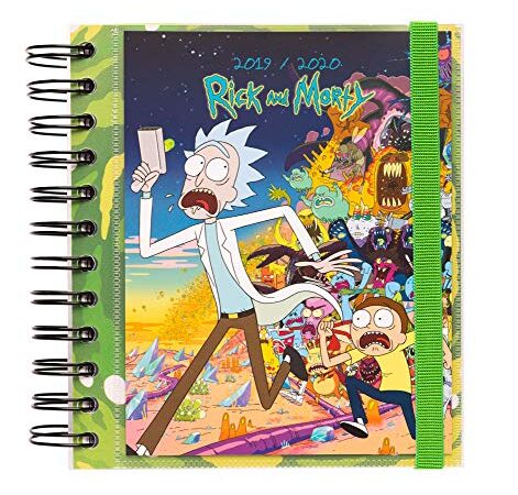 Erik Rick & Morty - Agenda escolar 2019/2020 día, página M - 15 x 5 cm