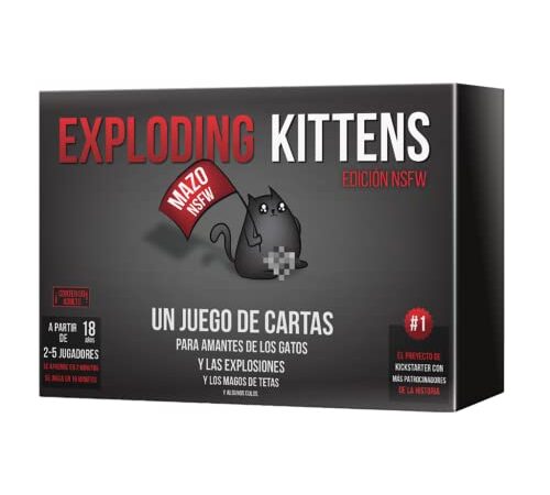 Exploding Kittens EKIEK02ES - NSFW - Juego de Cartas en Español