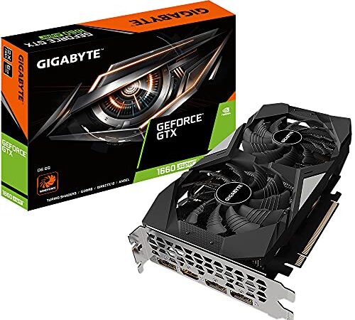 Gigabyte GV-N166SD6-6GD Tarjeta gráfica NVIDIA GeForce GTX 1660 Super 6 GB GDDR6