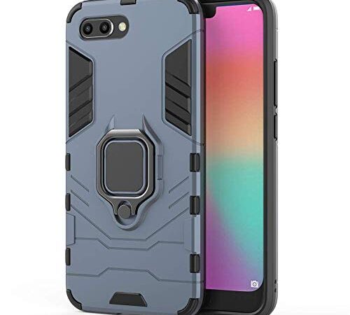 Huawei Honor 10 Funda, CHcase 2in1 Armadura Combinación A Prueba de Choques Heavy Duty Escudo Cáscara Dura PC + TPU con Soporte Magnetic Car Mount Case Cover para Huawei Honor 10 -Black Plus Gray