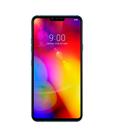 LG V40 - Smartphone Libre de 6.4'' QHD+ (5 cámaras 16 MP f1.9, 6 GB RAM, 128 GB Memoria, Sistema en español) Color Azul