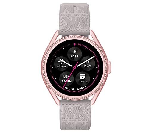 Michael Kors Connected Smartwatch Gen 5E MKGO para Mujer con tecnología Wear OS de Google, frecuencia cardíaca, GPS, NFC y notificaciones