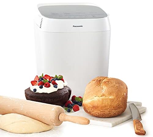 Panasonic Croustina SD-ZP2000WXE -Panificadora De Corteza Crujiente De 700W Para Panes Artesanales, Sin Gluten, Masas y Compotas (18 Programas Automáticos, Temporizador Digital 30H)-Color Blanco