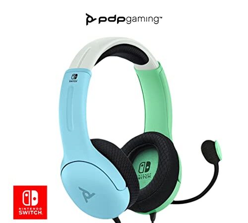 PDP - Auriculares LVL40 Stereo Nintendo Switch Azul y Verde (Nintendo Switch)